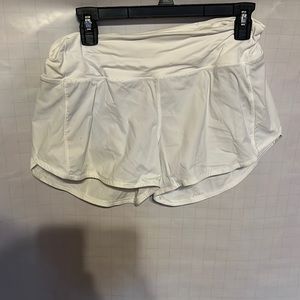White Lululemon Shorts